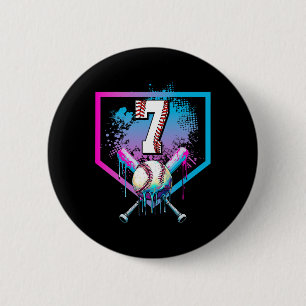 Sell Drip 7th Birthday Home Plate Boys Youth 7 Yea 6 Cm Round Badge