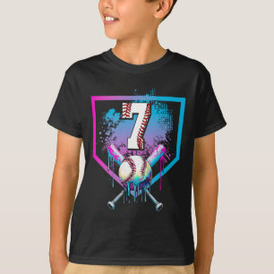 Sell Drip 7th Birthday Home Plate Boys Youth 7 Yea T-Shirt
