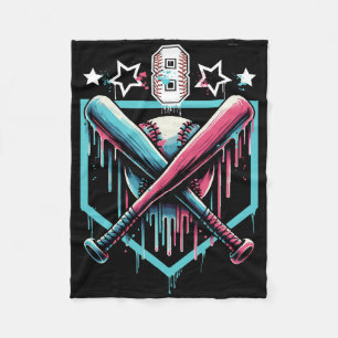 Sell Drip 8th Birthday Boys Number 8 Youth 8 Year Fleece Blanket