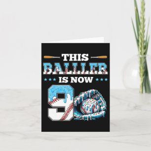 Sell Drip 9th Birthday Party Boy Sport Fan 9 Years Card