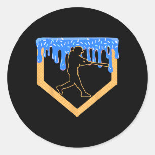 Sell Drip Boy Home Plate Ice Cream Youth Sell Play Classic Round Sticker
