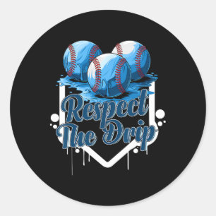 Sell Drip Boys Ice Cream Drip Youth Respect The Dr Classic Round Sticker