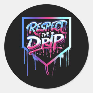 Sell Drip Boys Ice Cream Drip Youth Respect The Dr Classic Round Sticker