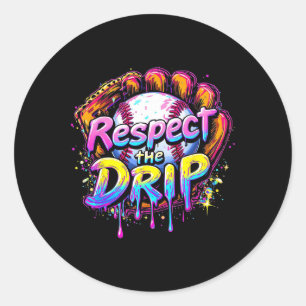 Sell Drip Boys Ice Cream Drip Youth Respect The Dr Classic Round Sticker