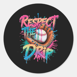 Sell Drip Boys Ice Cream Drip Youth Respect The Dr Classic Round Sticker