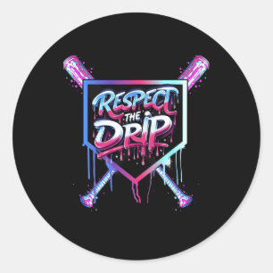 Sell Drip Boys Ice Cream Drip Youth Respect The Dr Classic Round Sticker