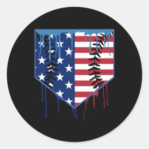 Sell Drip Boys Ice Cream Patriotic American Flag 1 Classic Round Sticker