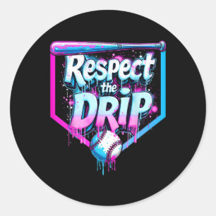 Sell Drip Boys Ice Cream Respect The Drip Players  Classic Round Sticker