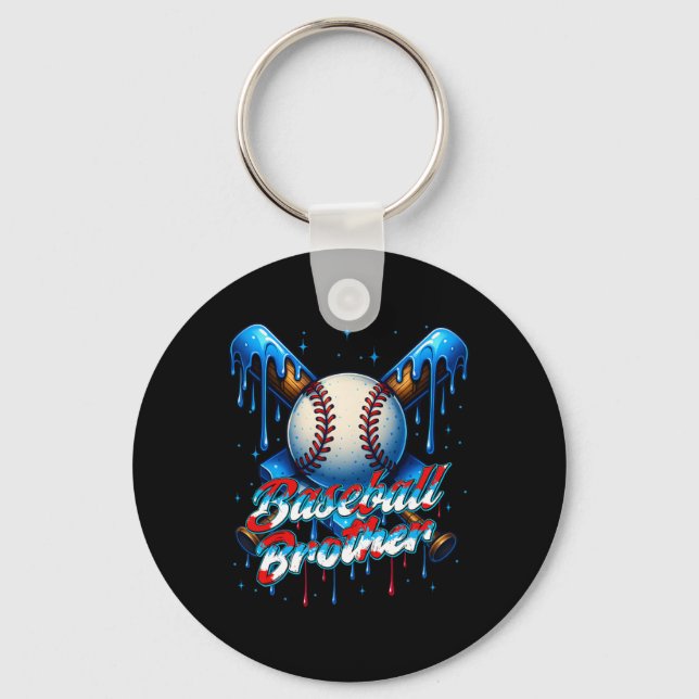 Sell Drip Brother Day Birthday Group Matching Fami Key Ring (Front)