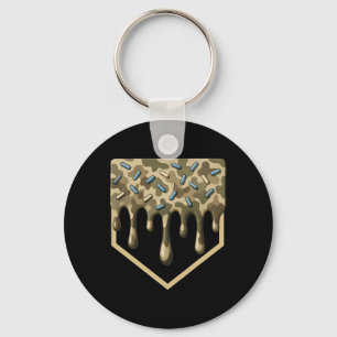 Sell Drip Camo Home Plate Boys Sports Cool Game Da Key Ring