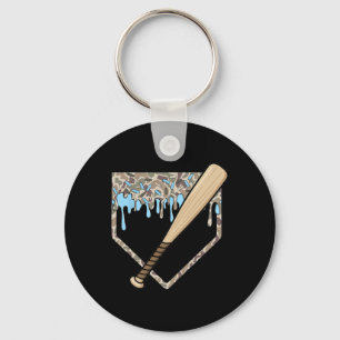 Sell Drip Camo Sell Home Plate T Boys Sports Key Ring