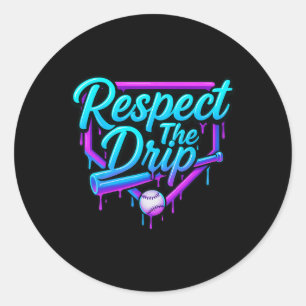 Sell Drip For Boys Ice Cream Drip Youth Boys- Resp Classic Round Sticker