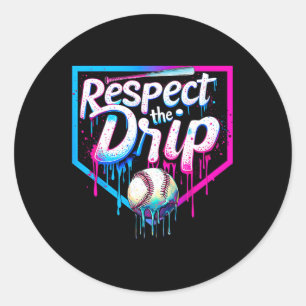 Sell Drip For Boys Ice Cream Drip Youth Boys Sell Classic Round Sticker