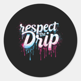 Sell Drip For Boys Ice Cream Drip Youth Boys Sell Classic Round Sticker