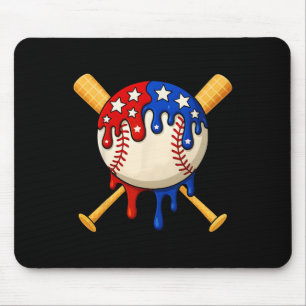 Sell Drip Ice Cream 4th Of July Usa Flag Mouse Pad