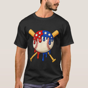 Sell Drip Ice Cream 4th Of July Usa Flag  T-Shirt