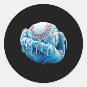 Sell Drip Ice Cream Sprinkles Sell Glove 9 Classic Round Sticker