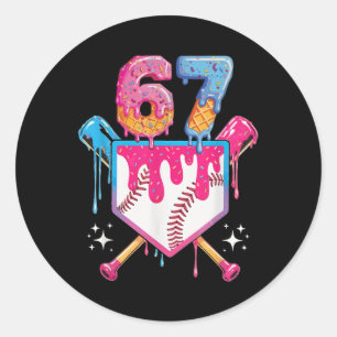 Sell Drip Number 67 Player Or 67th Birthday _1 Classic Round Sticker