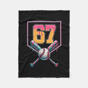 Sell Drip Number 67 Player Or 67th Birthday Fleece Blanket