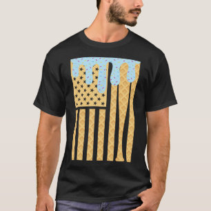 Sell Drip T Boys Dripping Ice Cream American Flag T-Shirt