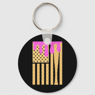 Sell Drip T For Boys Dripping Ice Cream American F Key Ring