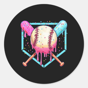 Sell Dripping Ice Cream Drip Youth Boys Sell Seaso Classic Round Sticker