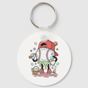 Sell Easter Day Funny Ice Cream Drip Boys Kids Key Ring