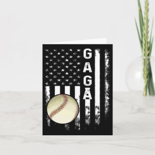 Sell Gaga American Flag Vintage Christmas Xmas Card