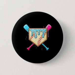 Sell Game Day Home Plate Ice Cream Drip With Sprin 6 Cm Round Badge