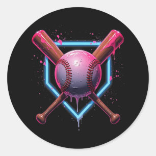 Sell Home Plate Drip Boys Sell T4 Classic Round Sticker