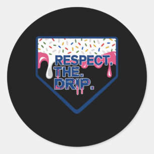 Sell Home Plate Drip For Boys Ice Cream Spinkle 1 Classic Round Sticker