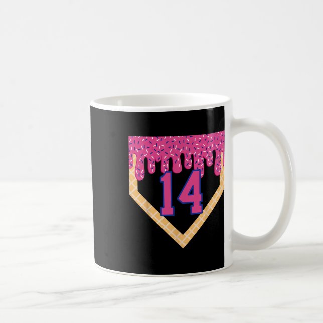 Sell Home Plate Ice Cream Drip 14th Birthday Boys  Coffee Mug (Right)