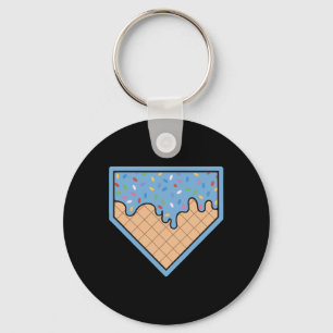 Sell Home Plate Ice Cream Drip With Sprinkles For Key Ring