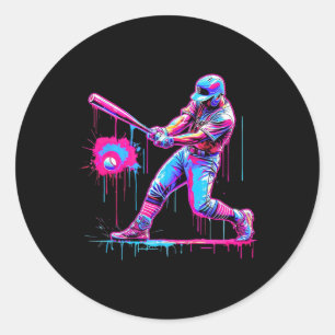 Sell Ice Cream Drip Dripping Sell T Player Men's Classic Round Sticker