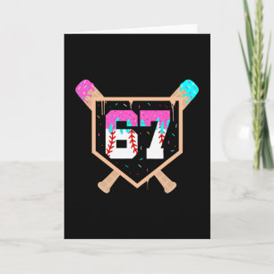 Sell Ice Cream Drip Number 67 Player 67th Birthday Card