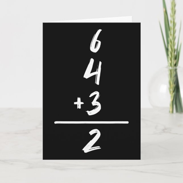 Sell Inspired Math 6 4 3 2 Double Play Softll Game Card (Front)