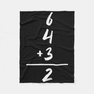 Sell Inspired Math 6 4 3 2 Double Play Softll Game Fleece Blanket