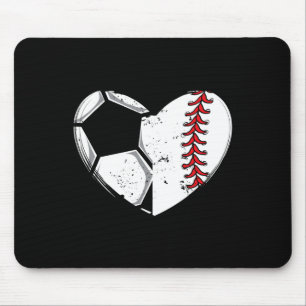 Sell Lover Heart Soccer Player Gift Team Coach Cut Mouse Pad