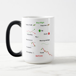 Sell Low, Trading, Day Trading Gift, Magic Mug