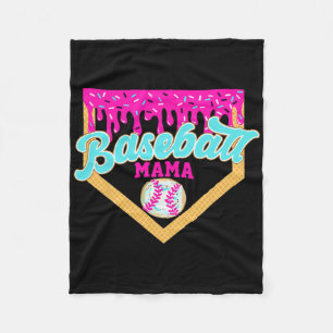 Sell Mama Ice Cream Drip Funny Sell Mother's Day  Fleece Blanket