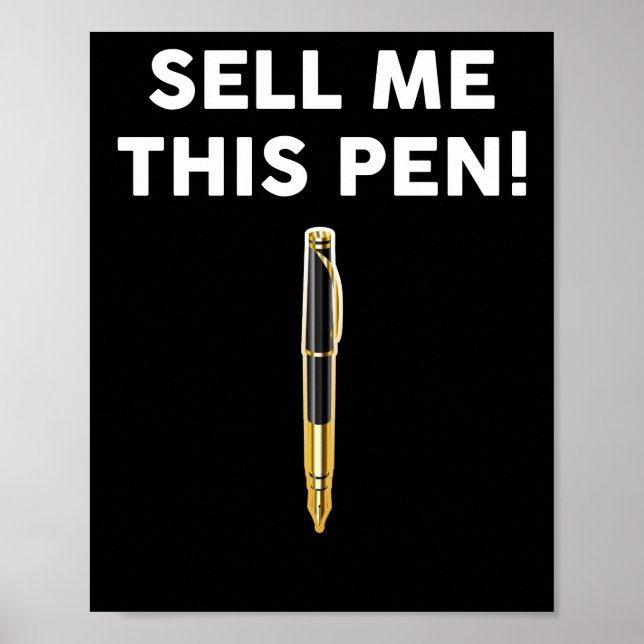 Sell Me This Pen Poster (Front)