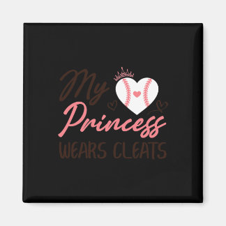 Sell Mom Dad My Princess Wears Cleats  Magnet