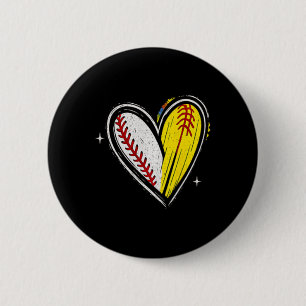 Sell Mom Heart Softll Mom Proud Sports Mama 6 Cm Round Badge