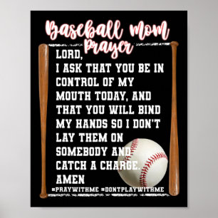 Sell Mom Prayer Game Day Softl Christian Religious Poster