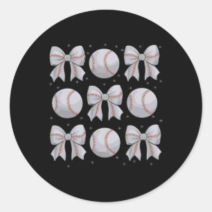 Sell Mum Coquette Bow Aesthetic Mother's Day Women Classic Round Sticker