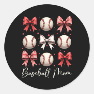 Sell Mum Funny Coquette Bow Sell Mum  Classic Round Sticker
