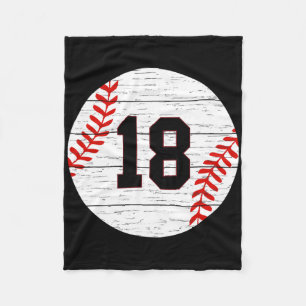 Sell Number #18 Ll Vintage For Sell Players Gift Fleece Blanket