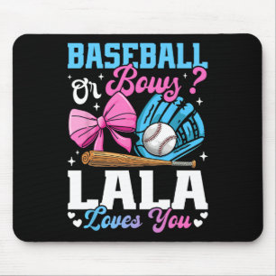 Sell Or Bows Lala Loves You Funny Gender Reveal Mouse Pad