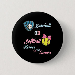Sell Or Softll Keeper Of Gender Gender Reveal 6 Cm Round Badge
