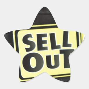 Sell Out Art Print Star Sticker